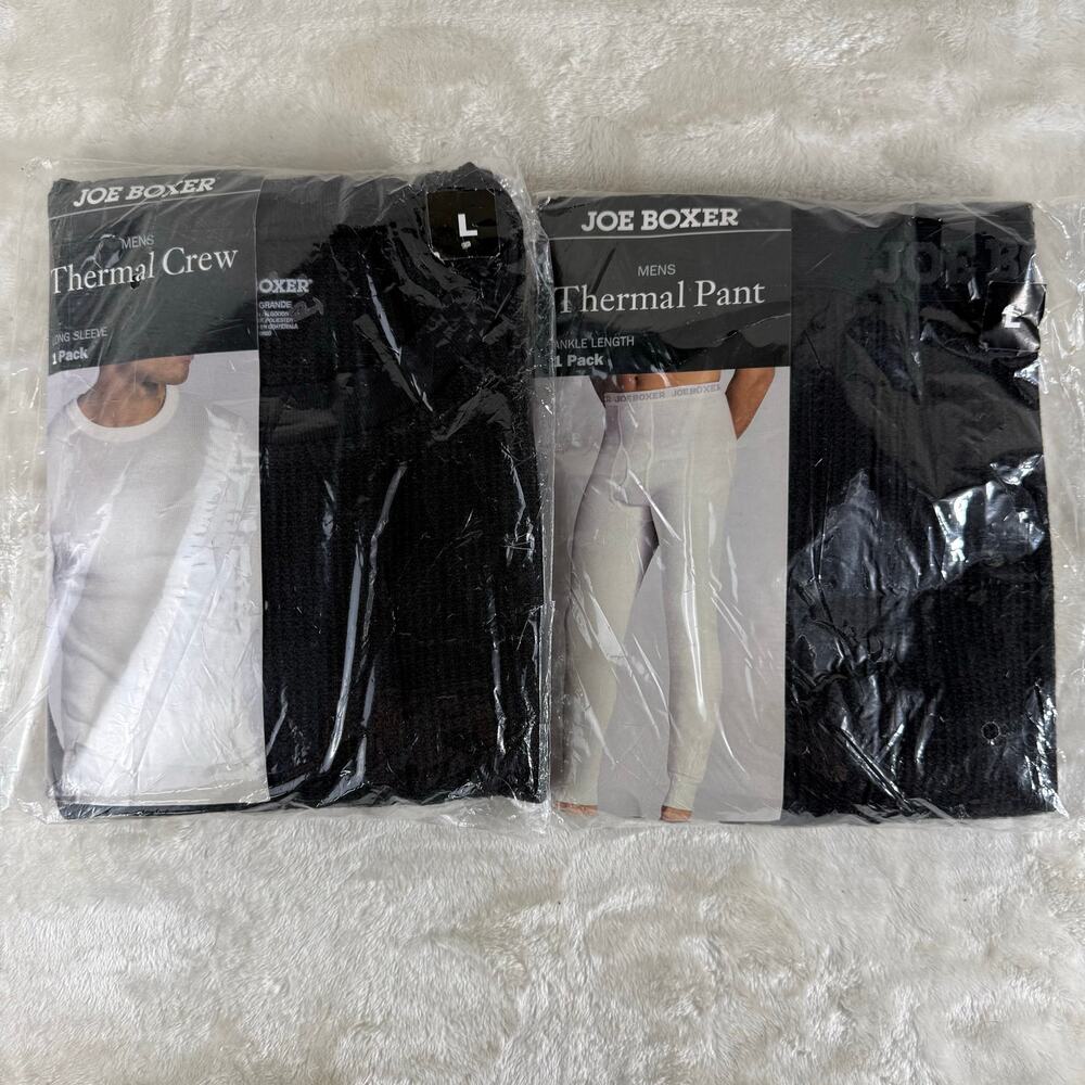 Joe Boxer Thermal Crew L / Thermal Pant L Lot Men's Underwear Sleepwear